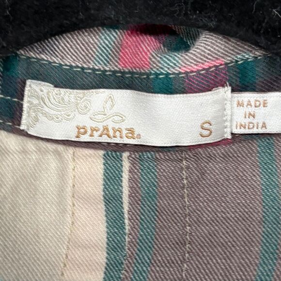 Prana Women's Size S Crimson Percy Plaid Casual Button Front Long Sleeve Hiking - Picture 10 of 10